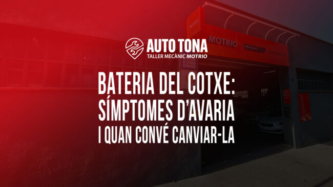 Bateria del cotxe: símptomes d’avaria i quan convé canviar-la