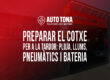 Preparar el cotxe per a la tardor: pluja, llums, pneumàtics i bateria