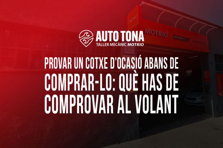 Provar un cotxe d’ocasió abans de comprar-lo: què has de comprovar al volant
