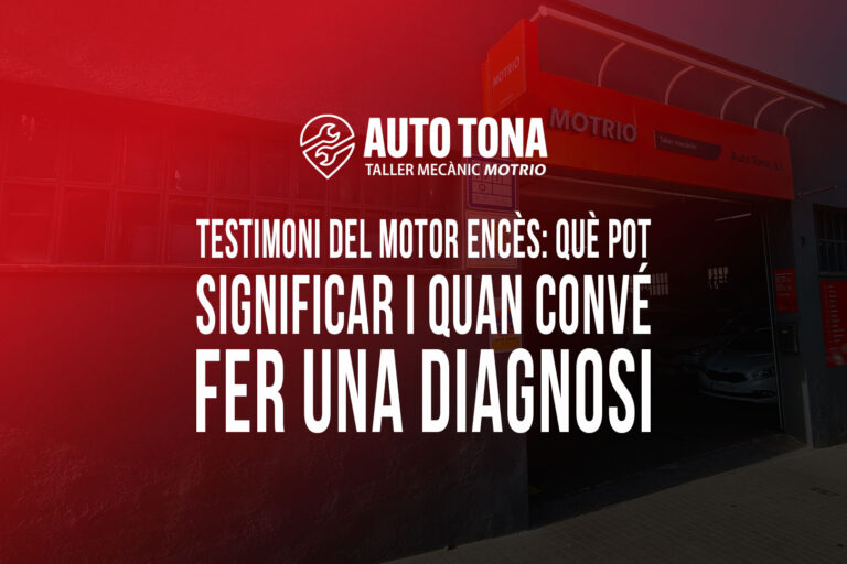 Testimoni del motor encès: què pot significar i quan convé fer una diagnosi