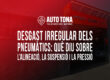 Desgast irregular dels pneumàtics: què diu sobre l’alineació, la suspensió i la pressió